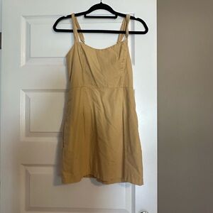 Abercrombie & Fitch Butter Yellow Mini Dress with Pockets